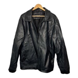 U.S. Polo black leather jacket